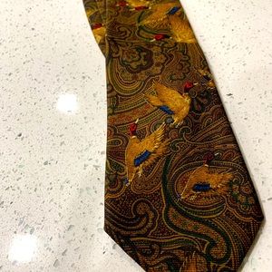 Brooks Brothers Bold Ducks-in-Flight Silk Tie